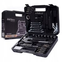 ZESTAW NARZĘDZI 141 EL. KLUCZE NASADOWE PŁASKIE KRAFT&DELE KD10467 WALIZKA