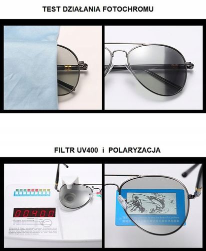 Okulary PRZECIWSŁONECZNE Polaryzacyjne + FOTOCHROM marki ESTILLO + GRATISY na Arena.pl