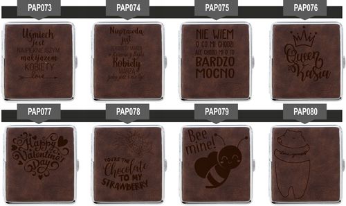 Papierośnica zamszowa GRAWEROWANA PREZENT dla niej na Arena.pl