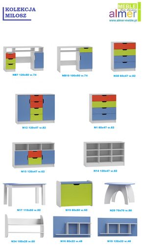 łóżko dla dziecka MIŁOSZ N20S łóżko dziecięce z SZUFLADĄ 180/90 na Arena.pl