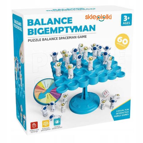 GRA ZRĘCZNOŚCIOWA BALANSUJĄCY ASTRONAUCI 60 Elementów Dla Dzieci i Rodziny na Arena.pl