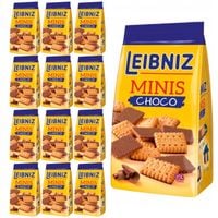 Leibniz Choco Minis Herbatniki w czekoladzie mlecznej 100 g x 12 sztuk