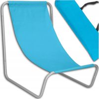 LEŻAK PLAŻOWY ORODOWY TURYSTYCZNY NAD WODĘ SKŁADANY NA PLAŻĘ POKROWIEC