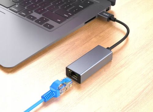 Przejściówka Adapter Karta Sieciowa USB 3.0 Ethernet RJ45 do laptopa LAN na Arena.pl