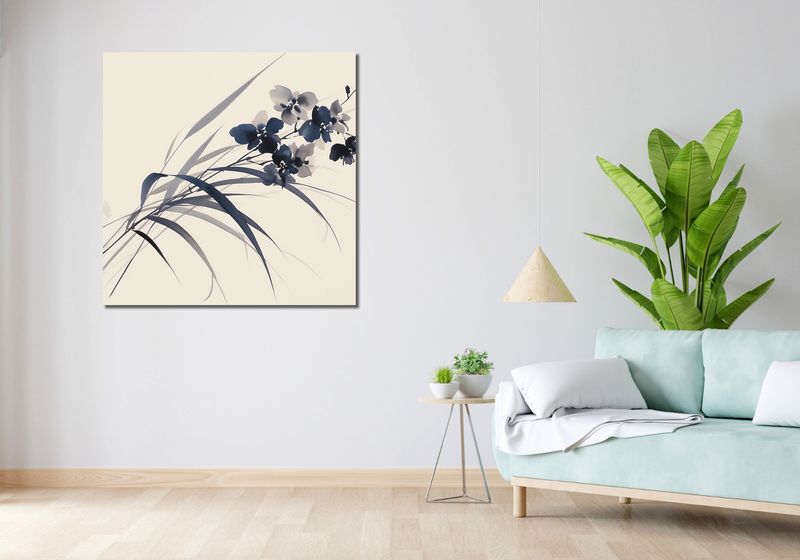 Obraz 100x100cm Orchidea w Sepii zdjęcie 2