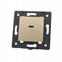 WKŁAD ŁADOWARKI GAN 45W USB ZŁOTY LIVOLO