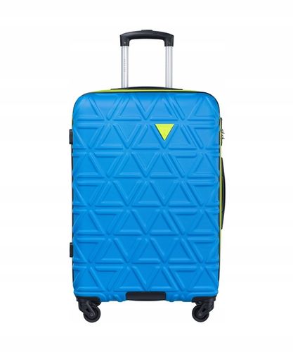 Walizka Średnia Podróżna Na Kółkach Twarda ABS PUCCINI Niebieska ABS018B 7 na Arena.pl