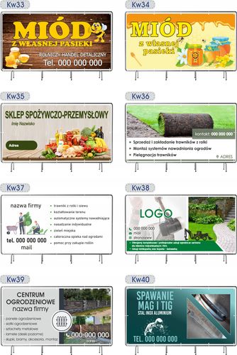 SOLIDNY BANER REKLAMOWY plandeka 300X400 cm LAKIER UV PROJEKT GRATIS na Arena.pl