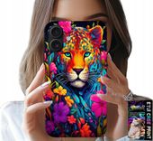 ETUI DO IPHONE 16 - KWIECISTE WZORY TYGRYS TYGRYSEK + FOLIA