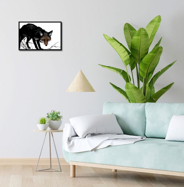 Plakat 45x30cm Nieufny Lis zdjęcie 4