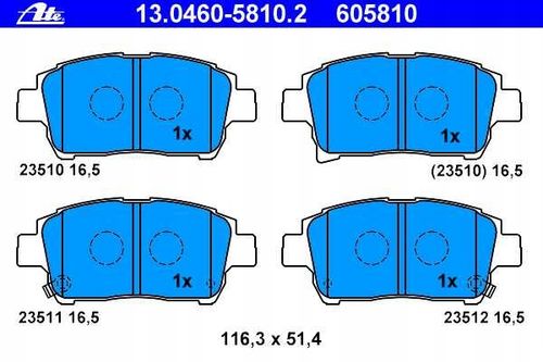 KLOCKI HAM PRZOD TOYOTA YARIS 99- +ABS ATE na Arena.pl