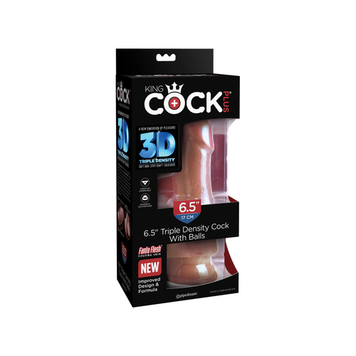dildo plus 17cm king cock triple density with balls tan pipedream na Arena.pl