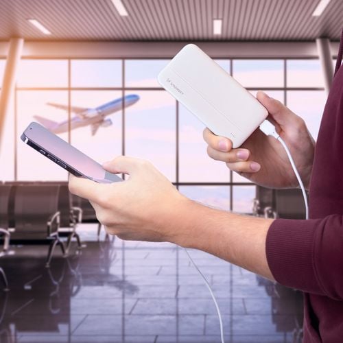 powerbank li-po 10000mah 2xusb biały na Arena.pl