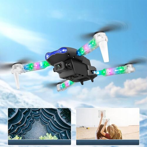 INTELLIGENT ZESTAW DRON Z 2 KAMERĄ WIFI LED JEDEN PRZYCISK STARTU/LĄDOWANIA na Arena.pl