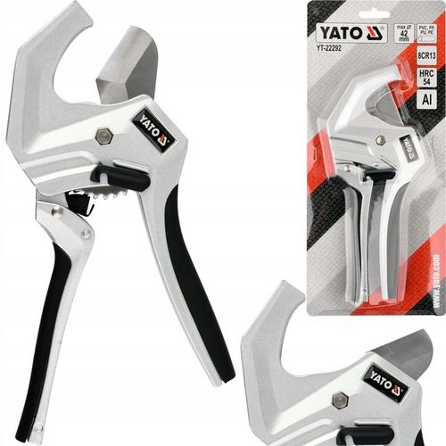 YATO OBCINAK NOŻYCE ALUMINIOWE DO RUR PCV PP, PE, PU, PESZLI 42MM YT-22292 na Arena.pl