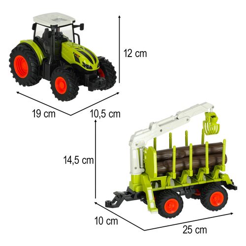 Traktor RC Zdalnie Sterowany Ciągnik Rolniczy z Przyczepą Pilot Farma 2,4G na Arena.pl