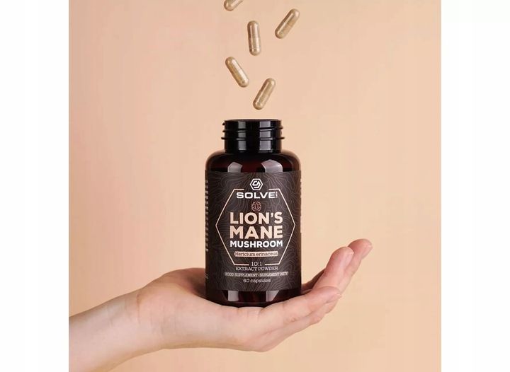 SolveLabs Lion's Mane Soplówka jeżowata 10:1 60kap zdjęcie 2