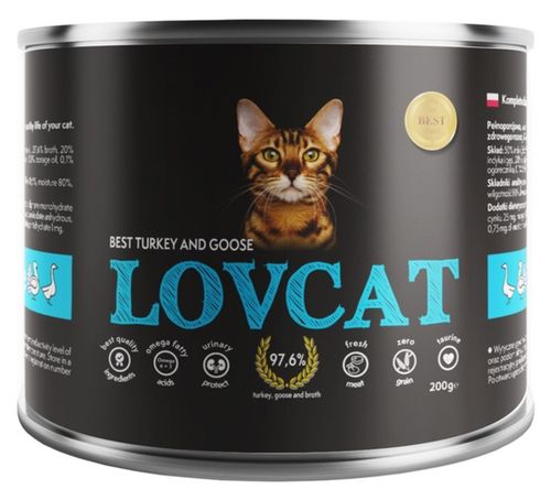 Lovcat Best Turkey & Goose puszka 200g na Arena.pl