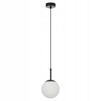Light Prestige Lampa wisząca DORADO szklana kula czarna 1xE14 10W