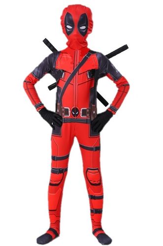 STRÓJ PRZEBRANIE KOSTIUM DEADPOOL +2MIECZE 134/140 na Arena.pl