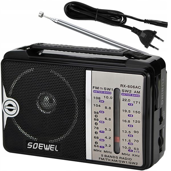 Radio sieciowo-bateryjne AM RETOO E659 zdjęcie 1