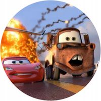 Opłatek na tort Cars Auta Samochody Zig Zag