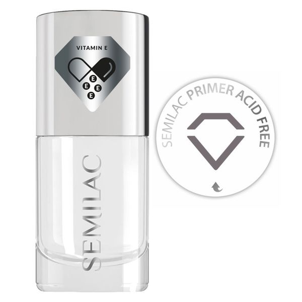 SEMILAC Primer bezkwasowy do paznokci z witaminą E 7ml zdjęcie 1