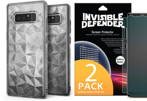 ETUI RINGKE PRISM GLITTER GALAXY NOTE 8 + FOLIA 3D na Arena.pl