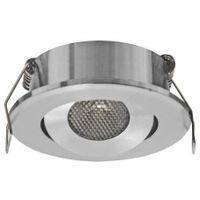 Okrągła LAMPA podtynkowa MATI LED C 03735 Ideus metalowa OPRAWA wpuszczana LED 1,5W 4000K oczko chrom