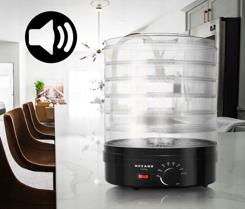 DUŻA SUSZARKA DO GRZYBÓW OWOCÓW WARZYW ZIÓŁ SPOŻYWCZA MOCNA 500W 6 SIT na Arena.pl