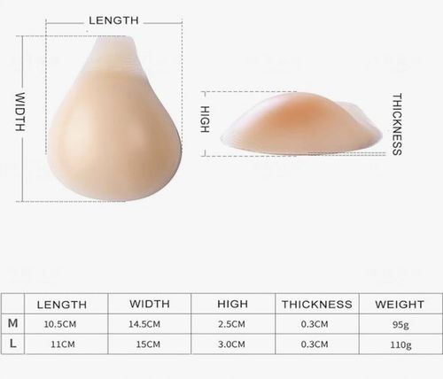 Naklejki unoszące biust, silikonowe Anguxer r.L - wielokrotnego użytku na Arena.pl