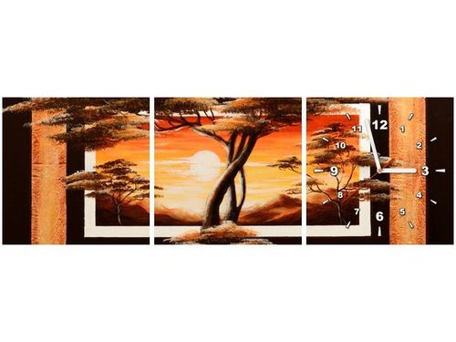 30 90CM OBRAZ 3 ELEM ZŁOTO AFRYKI ŚCIENNY PŁOTNO DRUK na Arena.pl