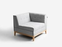 Moduł sofy by-TOM 85/85 R - platynowy, sofa modułowa, meble modułowe