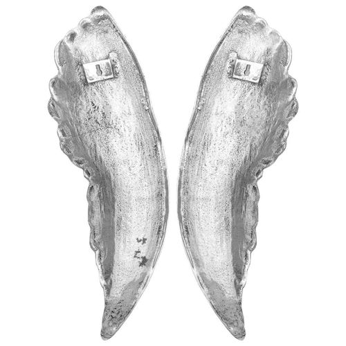 Rzeźba skrzydeł Srebrny 31 x 5 x 91 cm Aluminium na Arena.pl