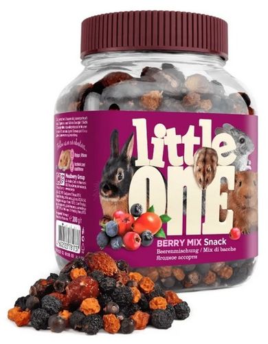 Pyszna i zdrowa przekąska dla gryzoni - Little One Mieszanka jagód 180g na Arena.pl
