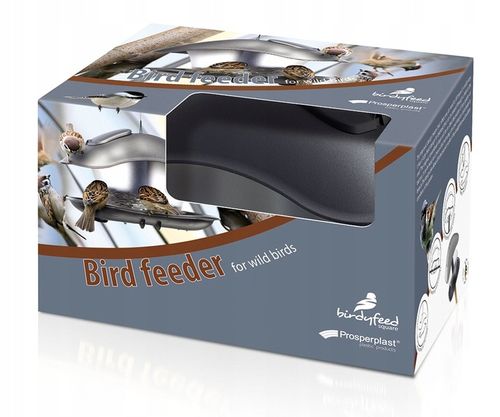 KARMNIK dla PTAKÓW zimujących Domek z Daszkiem Birdyfeed Square ANTRACYT na Arena.pl