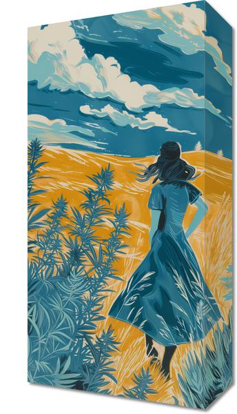 Obraz 20x40cm Podróż przez Pola zdjęcie 1