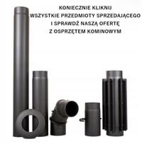 Rura dymowa czarna fi130 długość 1m STAHL SYSTEM