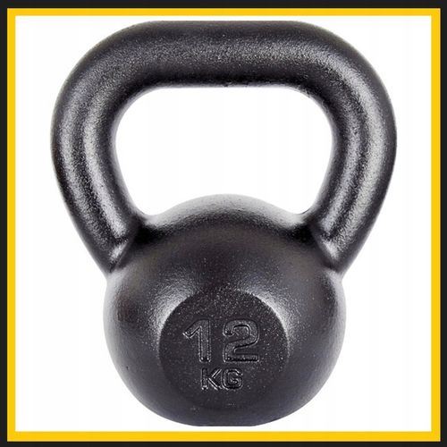 Kettlebell żeliwny odważnik kula kettle 12kg na Arena.pl