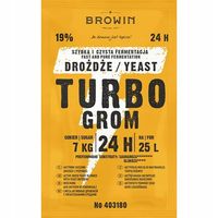 Drożdże gorzelnicze Browin Turbo Grom 24h na 25L