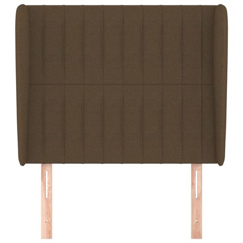 Zagłówek uszak, ciemnobrązowy, 83x23x118/128 cm, tkanina na Arena.pl