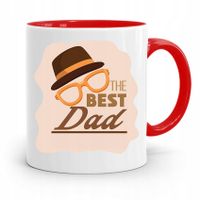 Kubek Czerwony Dla Taty Ojca The Best Dad Prezent Z Nadrukiem Ze Zdjęciem