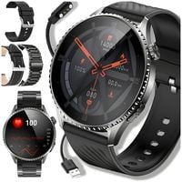 ZEGAREK MĘSKI SMARTWATCH AMOLED EKG DO ROZMÓW GLUKOZA CIŚNIENIE 440 MENU PL