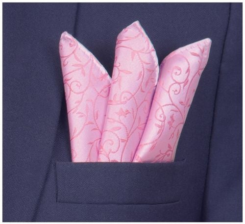 ŻAKARDOWY KRAWAT + POSZETKA Wypustka Męska do Garnituru Mikrofibra na Arena.pl