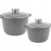 Zestaw garnków 15L 21L Garnek duży wysoki Indukcja Brytfanna