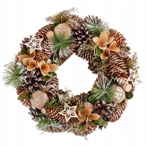 Wianek świąteczny na drzwi stroik wieniec Altom Design szyszki 30 cm na Arena.pl