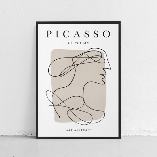 Plakat pablo picasso portret twarz 40x50 cm w czarnej ramie na Arena.pl