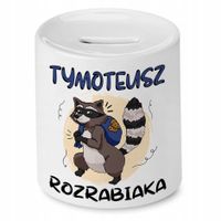 Skarbonka 330 Ml Dla Tymoteusza Syna Dziecka Z Nadrukiem Ze Zdjęciem