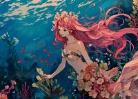 Plakat 18x13cm Nimfa Oceanu