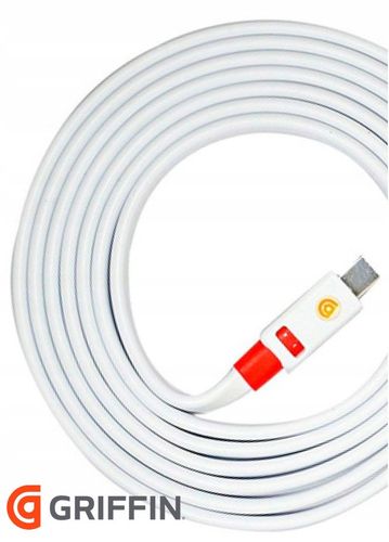 Oryg. kabel GRIFFIN płaski 3m fast 5A USB TYP C na Arena.pl